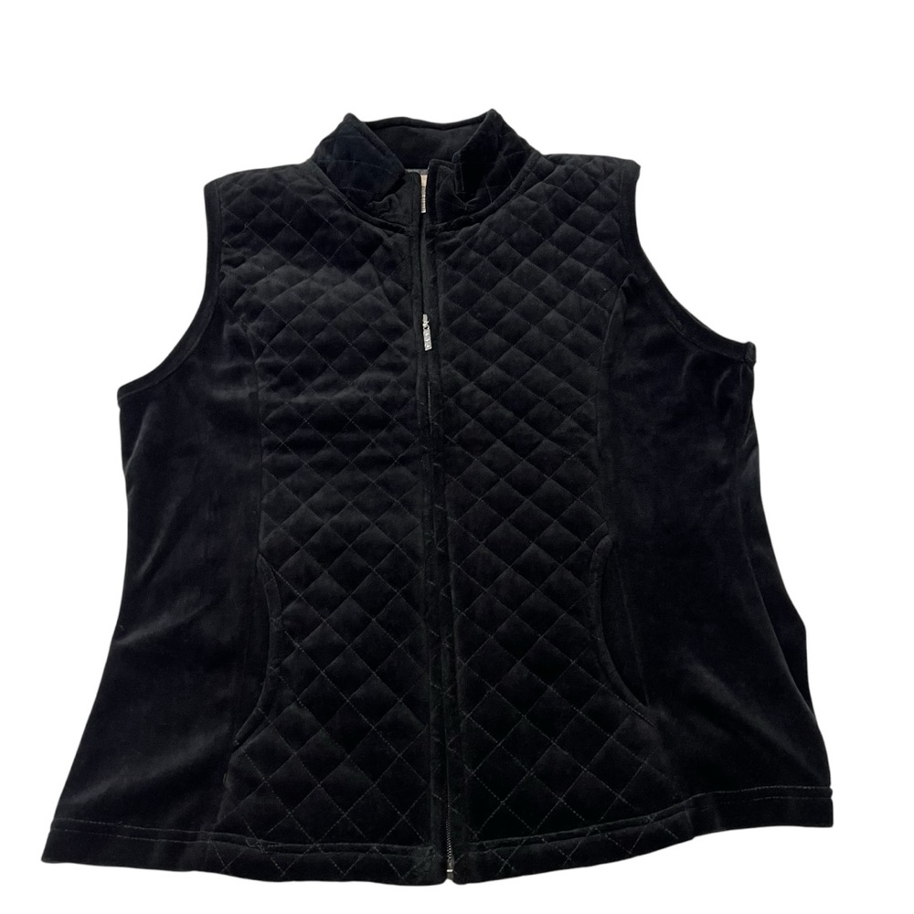 White Stag - Women’s Velvet Quilted Zipper Vest Sz. MD